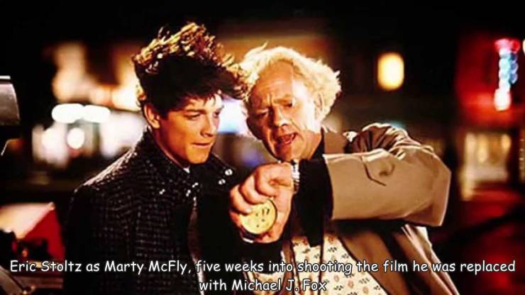 fun pics - eric stoltz back to the future - 1 Eric Stoltz as Marty McFly, five weeks into shooting the film he was replaced with Michael J. Fox
