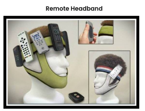 fun pics - silliest inventions - Remote Headband .