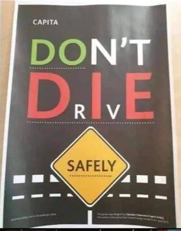 fun randoms - poster - Capita Don'T Drive Safely .
