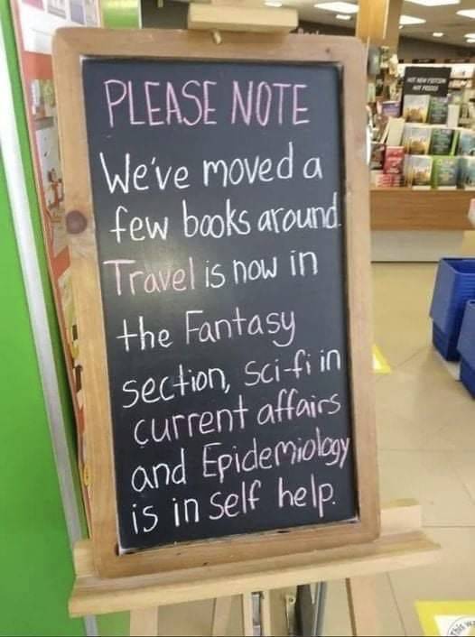 fun randoms - barsmith - See Please Note We've moved a few books around Travel is now in the Fantasy section, scifi in current affairs and Epidemiology is in self help