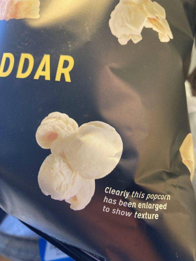 popcorn - Ddar Clearly this popcorn has been enlarged to show texture