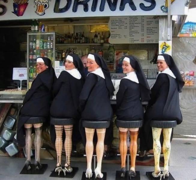 fun randoms - funny photos - real life sexy nun