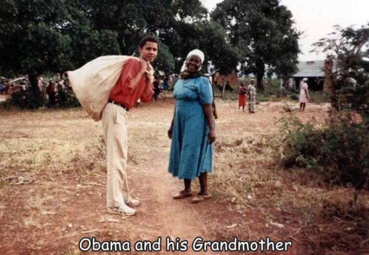 young obama africa - Obama and his Grandmother