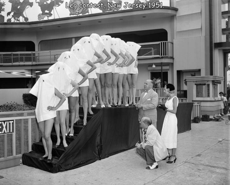 fun randoms - bizarre beauty pageants - Leg contest, New Jersey 1951. >>> Taba Exit