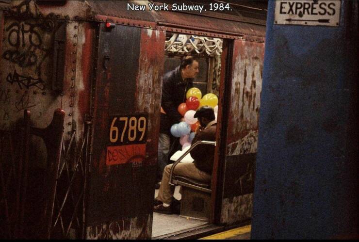 fun rnadoms - frank horvat new york - New York Subway, 1984. Express dio 6789