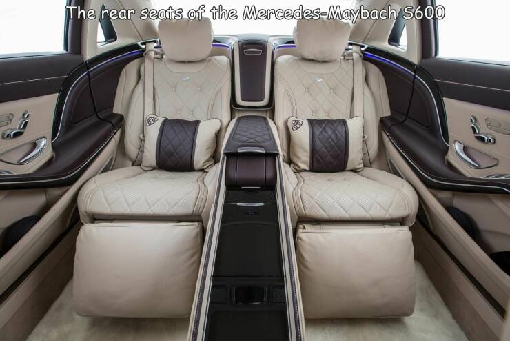 funny photos - mercedes benz 600 reddit rolls royce - The rear seats of the MercedesMaybach S600 Men