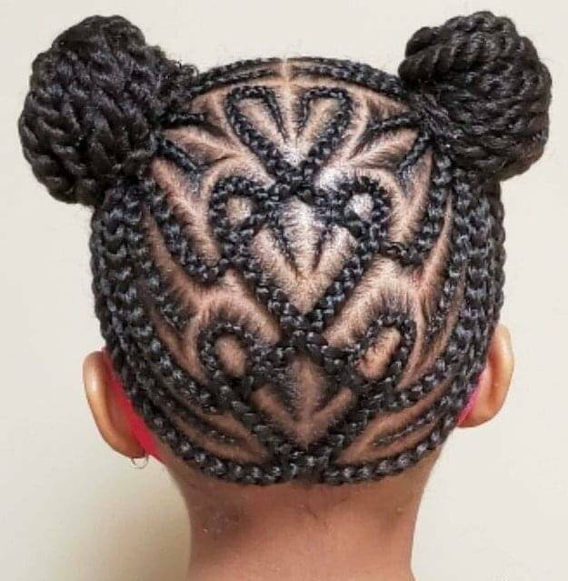 random pics - heart hairstyles black girl 2021