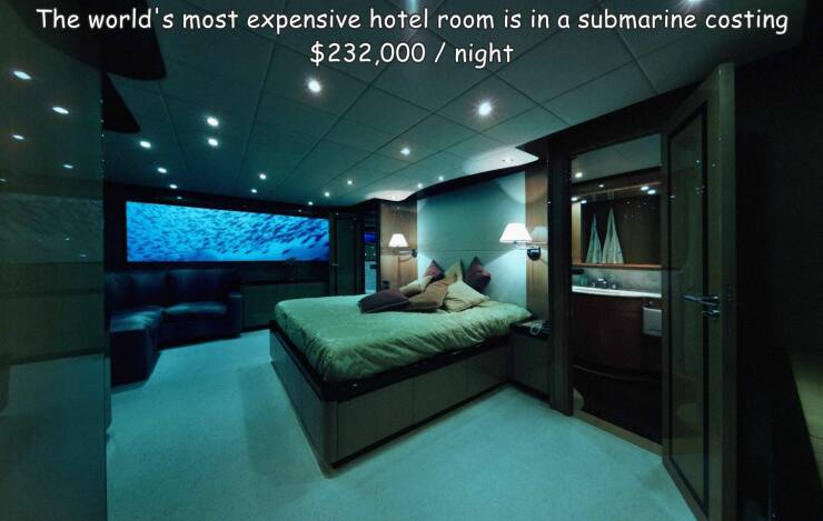 random pics - lovers deep submarine - The world's most expensive hotel room is in a submarine costing $232,000night