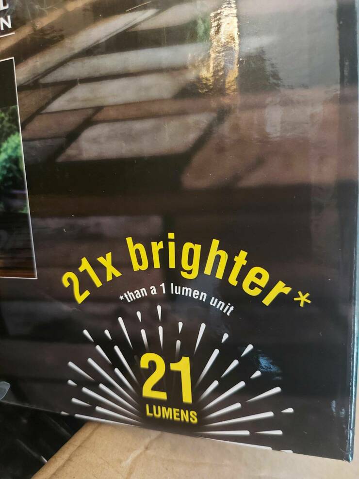 fun randoms - funny photos - signage - N 21x brighter unit 21 Lumens