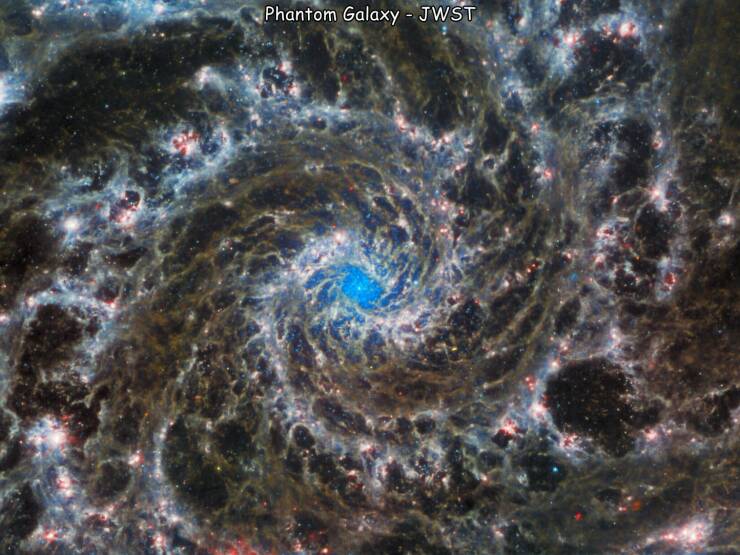 daily dose of randoms -  james webb telescope phantom galaxy - Phantom Galaxy Jwst