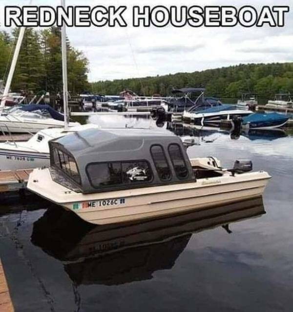 daily dose of randoms -  water transportation - Redneck Houseboat 7035 Um Me 1026C