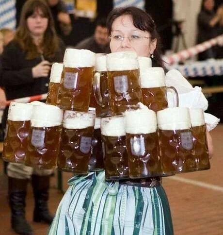 daily dose of randoms - oktoberfest beer carrying