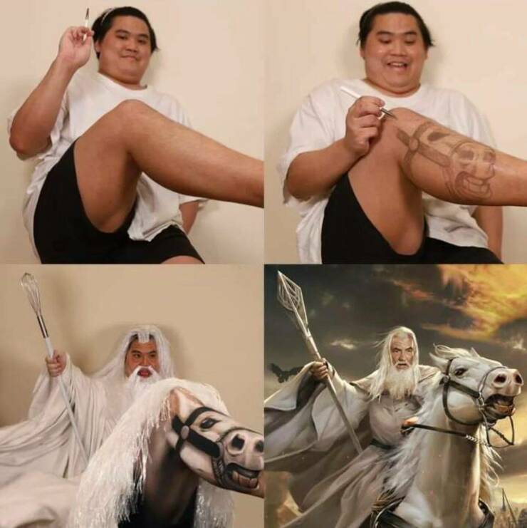 daily dose of random pics - low cost cosplay gandalf