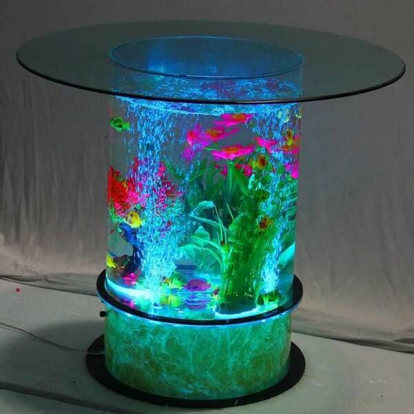 daily dose - aquarium dining table