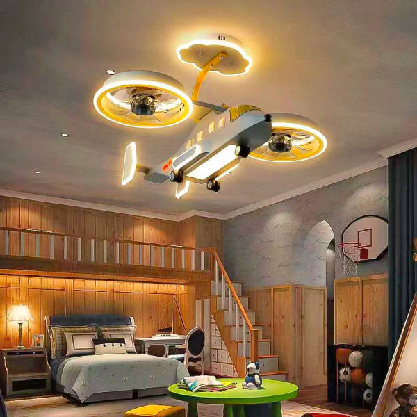 daily dose - led airplane ceiling fan with light - 1
