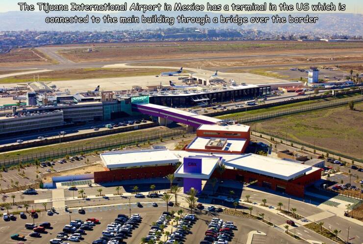 daily dose - tijuana cross border xpress - The Tijuana International Airport in Mexico has a terminal in the Us which is connected to the main building through a bridge over the border