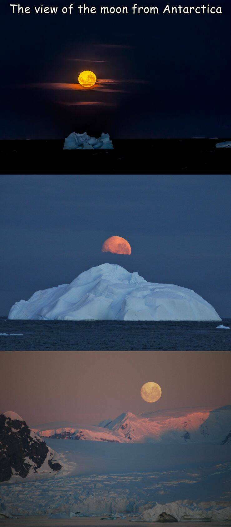 daily dose - moon - The view of the moon from Antarctica