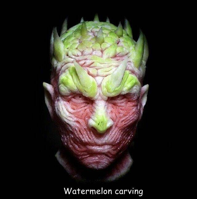 daily dose of pics and memes - fruit carving - Watermelon carving