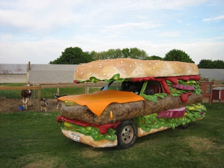 cool pics - hamburger car - Ax 14846 Ver