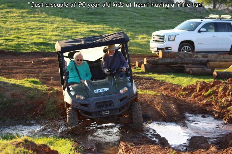 cool pics - off roading - "Just a couple of 90 year old kids at heart having a little fun Mattal Offitingur