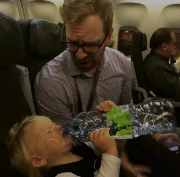 baby drinking water meme