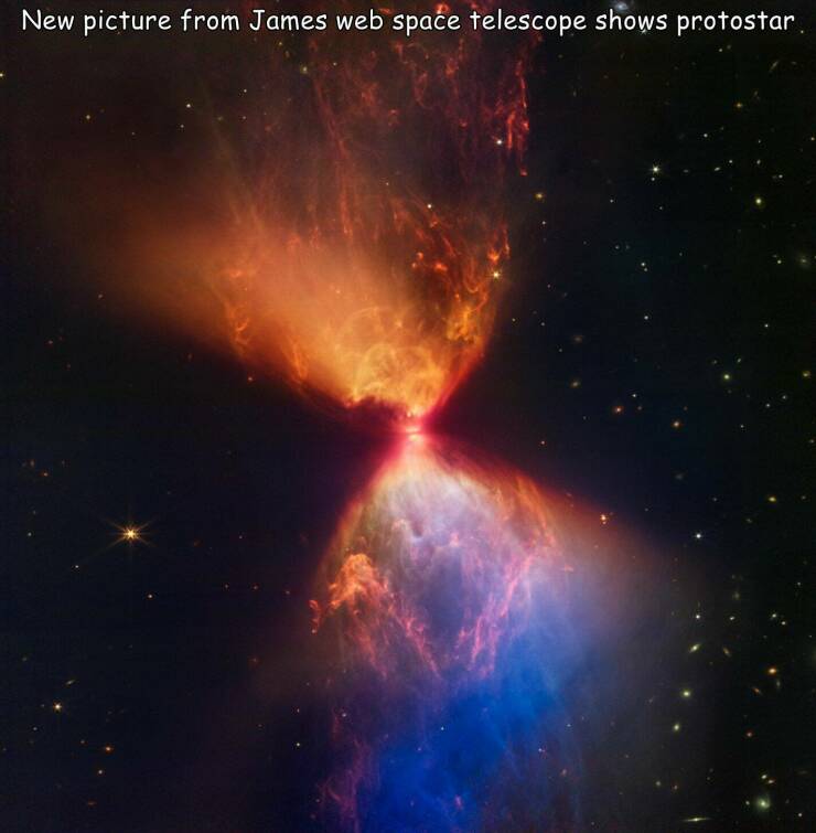 Telescope - New picture from James web space telescope shows protostar.