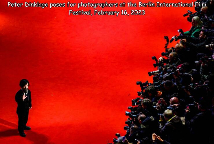 fun random pics - Peter Dinklage - Peter Dinklage poses for photographers at the Berlin International Film Festival,