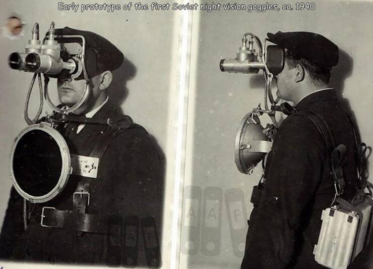 cool random pcis - night vision goggles vintage - Early prototype of the first Soviet night vision goggles, ca. 1940 C