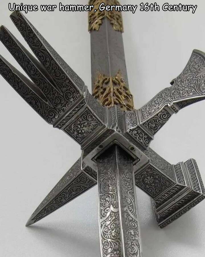 cool random pcis - Unique war hammer, Germany 16th Century Dece eeeeeeeeeed Ce