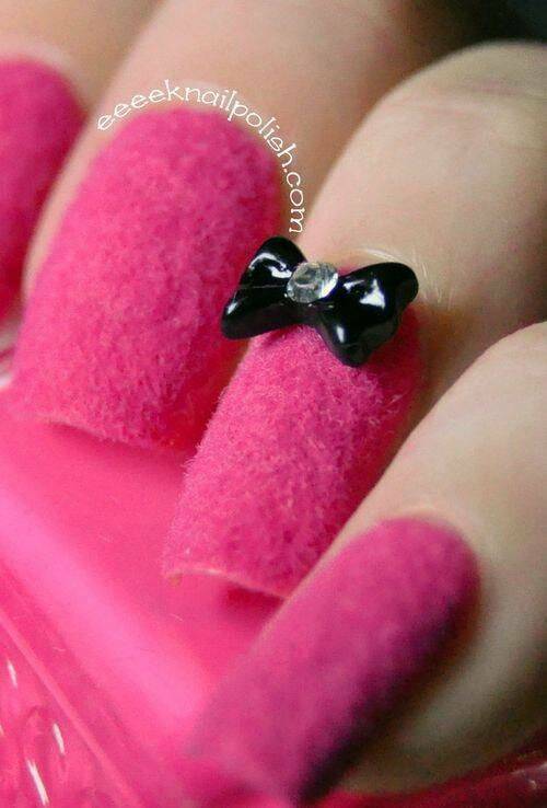 cool random pics - pink fur nails - coecknailpolinh