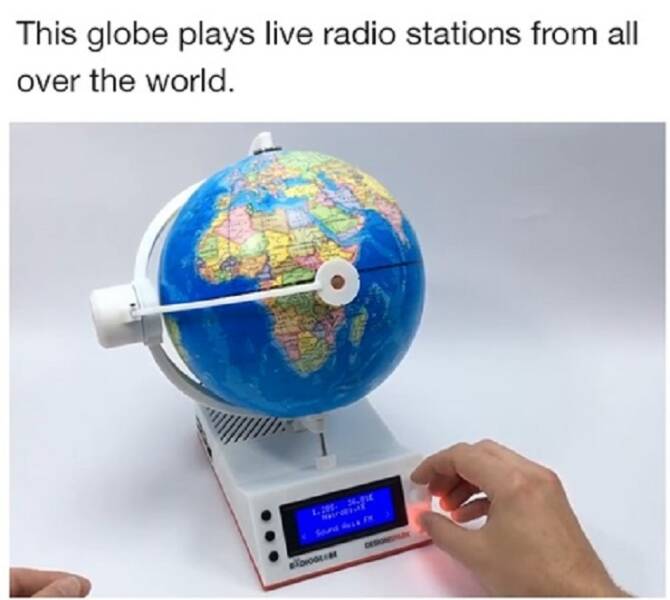 cool random pics - globe - This globe plays live radio stations from all over the world. 1.295 36.81 allorar