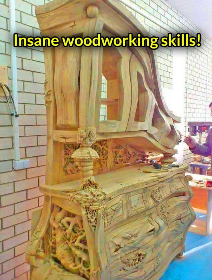 cool random pics - Furniture - Insane woodworking skills!