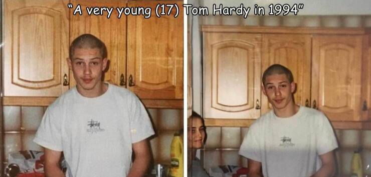 cool random pics - tom hardy stussy - "A very young 17 Tom Hardy in 1994"