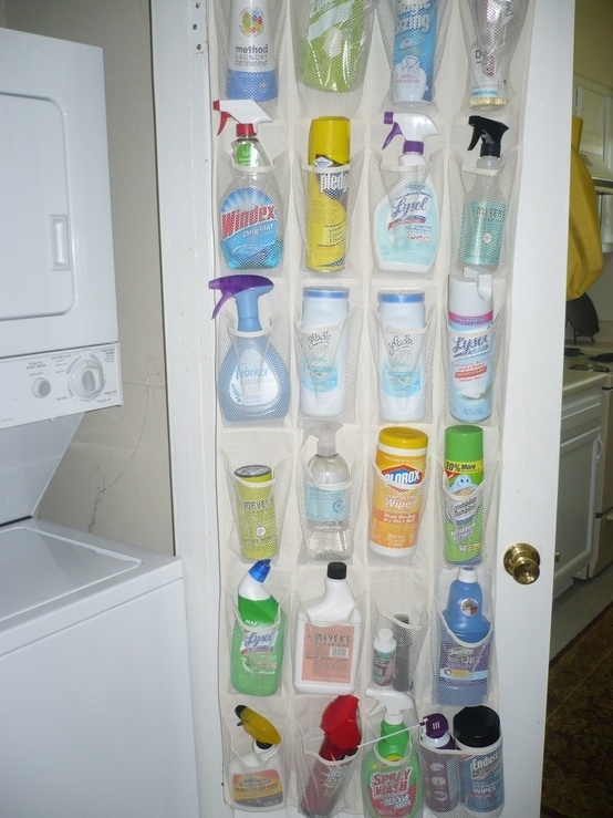 These shoe organizers are great for ANY door or cabinet. You can hang them in the laundry room for cleaning supplies or the kids bedroom to organize toys. Also perfect in the craft room for yarn, fabric, or other craft items. You could even hang one inside your shower to store bath supplies just make sure there is a way for water to drain out of the pockets.