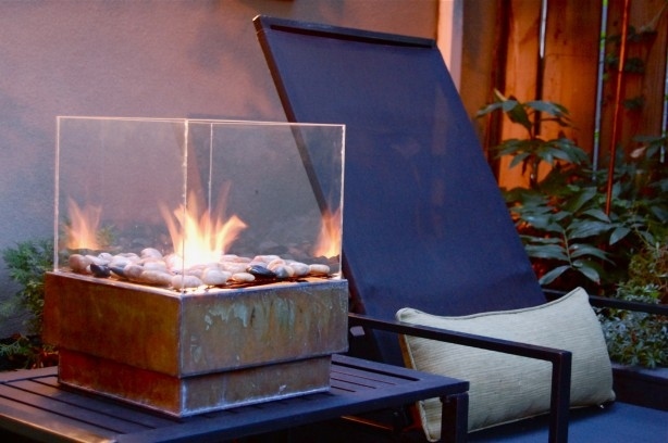 A Glass-Encased Fire Pit