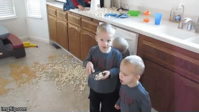 These parents that let their kid make popcorn on movie night.