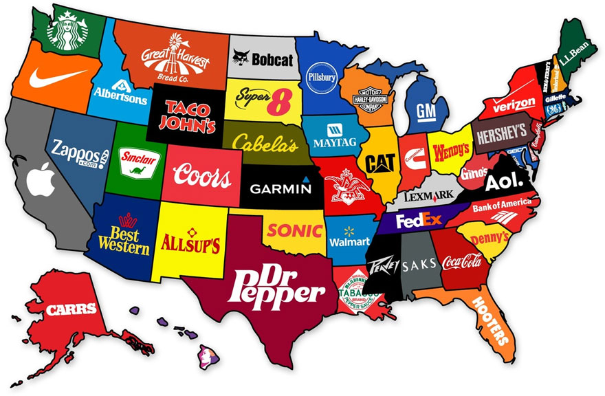 The Most Famous Brand From Each State In The US