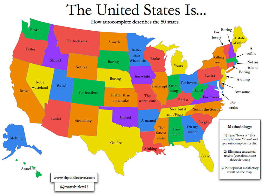 United States According to Autocomplete