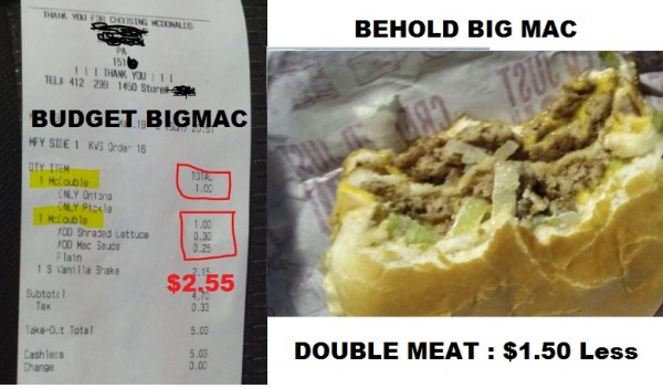 The budget Big-Mac