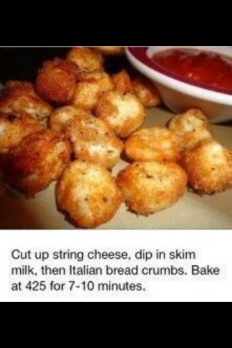 Baked string cheese bites