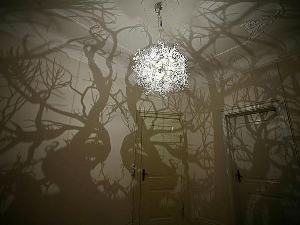 Lamp that turns your room into a creepy forest