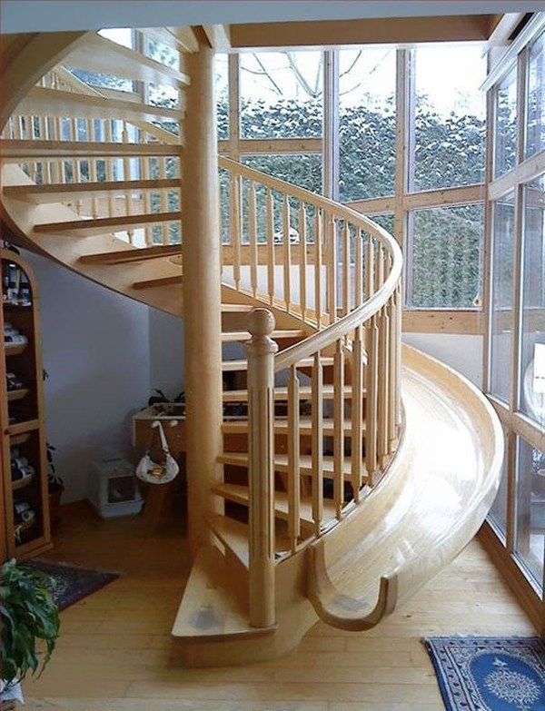 Staircase with a slide!