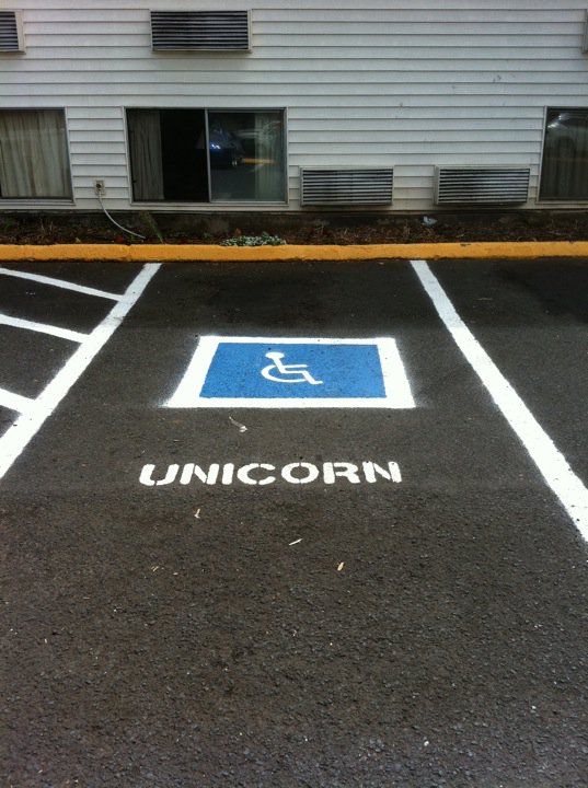 Handicapped unicorn