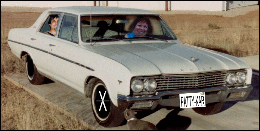 Patty behind the wheel as Nutty takes a ride to have his balls resurfaced.

Later Nutty will be treated to the sizzler for behaving  like a gentleman 
as Patty restocks her purse with Nutty s balls