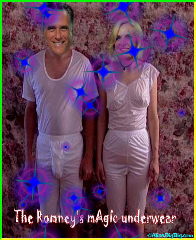 Mitt and Ann Romney believes that wearing magic underwear protects the from evil!