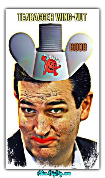 Turd Cruz, teabagger wing-nut of the year...
Now go back to being a junior senator and shut the fu*k up!