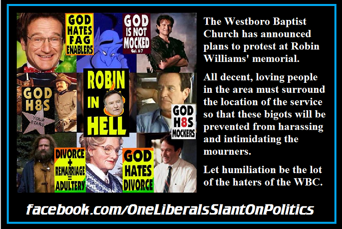 The slimeballs at Westboro church are lowest form of human beings