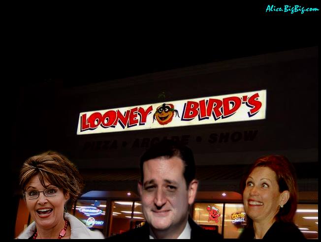 Three loony birds