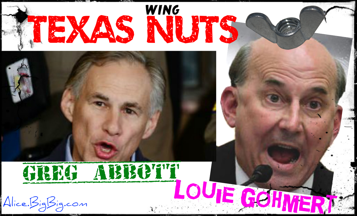 Governor Greg abbott and Looney bird Louie Gohmert are afraid that President Obama is going to take over Texas and send it into a deep liberal darkness .... Jade Helm 15