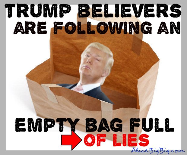 Empty bag full of lies